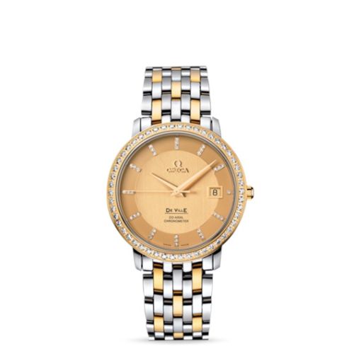 Omega De Ville Prestige Co-Axial 36.5 Stainless Steel / Yellow Gold / Diamond / Bracelet